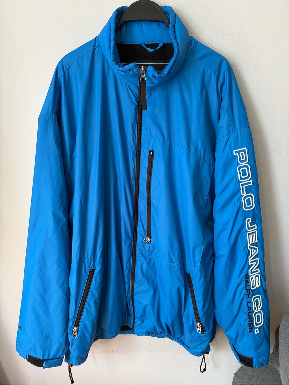 Polo Jeans Co RL Embroidery Logo Fleece Lined Windbreaker Jacket